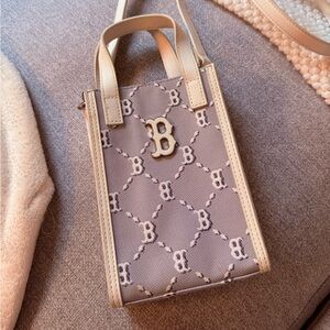 MLB Monogram Boston Res Sox Bag - Gray
